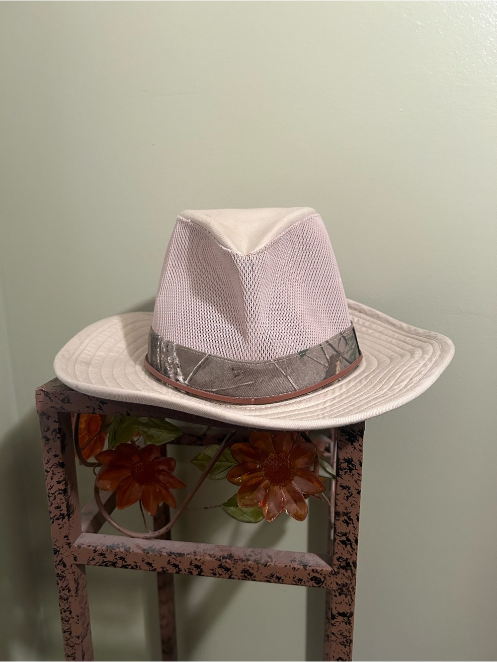 Paramount Outdoors Team Realtree Mesh Safari Hat Mens OSFM Tan Camo Sun Bucket